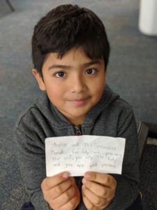 A Boy And the Note He Wrote